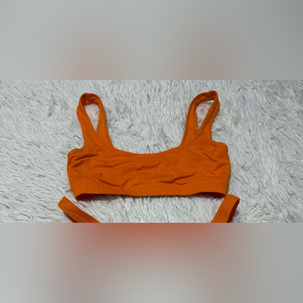 SKIMS Swim Orange Bikini‎ Top size Small - Picture 4 of 7